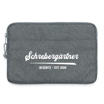Jardin jardinier retraité 2026 Jardinier amateur - Sacoche pour ordinateur portable 13 pouces - gris chiné - Devant