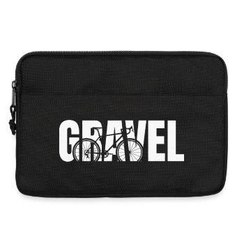 Gravel Typography - Laptoptasche 13" - Schwarz - Vorne