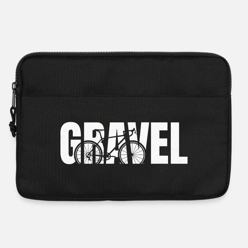 Gravel Typography - Laptoptasche 13" - Schwarz