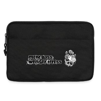 More bass, less stress - Laptop bag 13" - black - Front