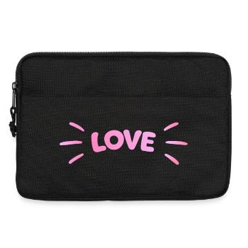 Love Pink Luminous - Laptoptasche 13" - Schwarz - Vorne