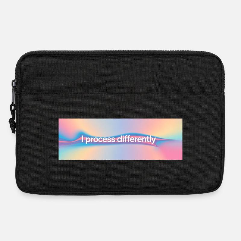 I process differently - Laptoptasche 13" - Schwarz