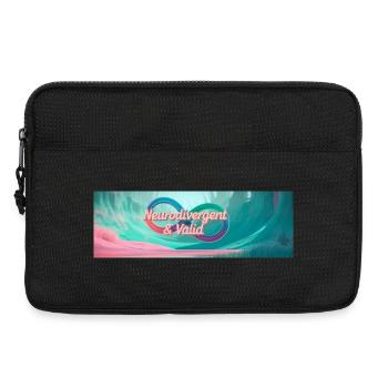 Neurodivergent & Valid - Laptoptasche 13" - Schwarz - Vorne