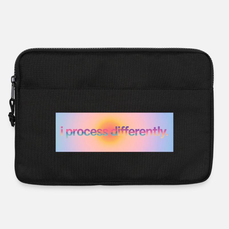 I process differently - Laptoptasche 13" - Schwarz