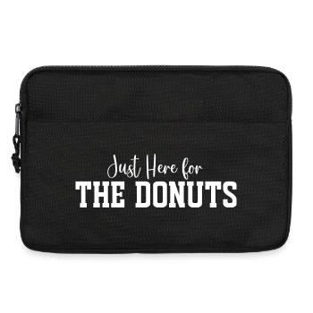 Je suis juste là pour les Donuts - Sacoche pour ordinateur portable 13 pouces - noir - Devant