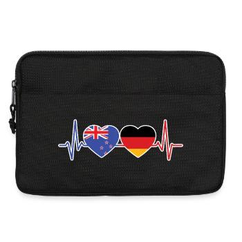 Nouvelle-Zélande Allemagne Néo-Zélandaise Allemand - Sacoche pour ordinateur portable 13 pouces - noir - Devant
