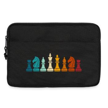 Pions de jeu arc-en-ciel - Sacoche pour ordinateur portable 13 pouces - noir - Devant