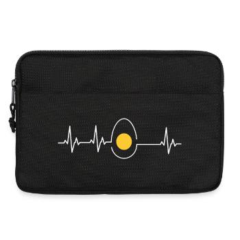 Chicken Fans - Rooster - Rooster - Chick - Egg Yolk - Laptop bag 13" - black - Front
