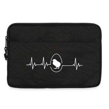 Fans de poulets - - Coq - Poussins - Sacoche pour ordinateur portable 13 pouces - noir - Devant