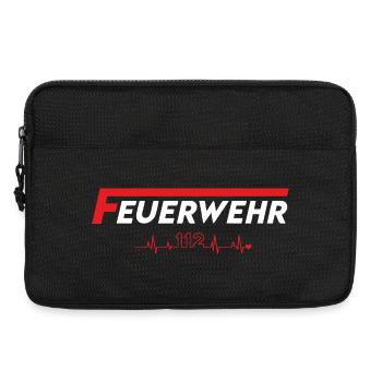 Feuerwehr_logo_rot_w - Laptoptasche 13" - Schwarz - Vorne