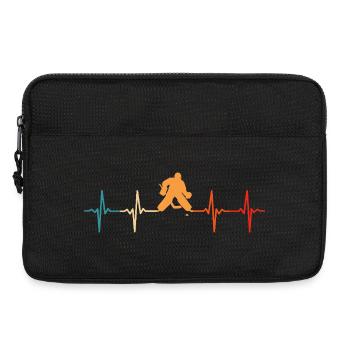 Gardien de but de hockey sur glace Heartbeat Gardien de hockey sur glace - Sacoche pour ordinateur portable 13 pouces - noir - Devant