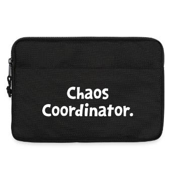 Chaos-Koordinator Lustige Sarkastische Mama Papa Preschol - Laptoptasche 13" - Schwarz - Vorne