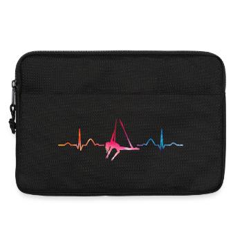 Vertikaltuch Heartbeat Luftakrobatik Aerial Silk - Laptoptasche 13" - Schwarz - Vorne