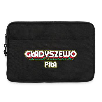 Gładyszewo Piła. Retro District Name - Laptop bag 13" - black - Front