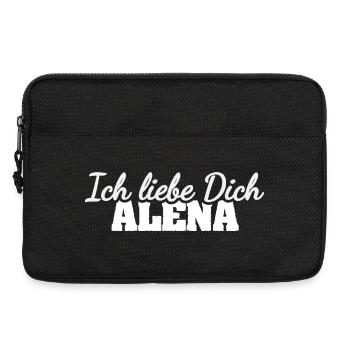 Geschenk für Alena - Laptoptasche 13" - Schwarz - Vorne
