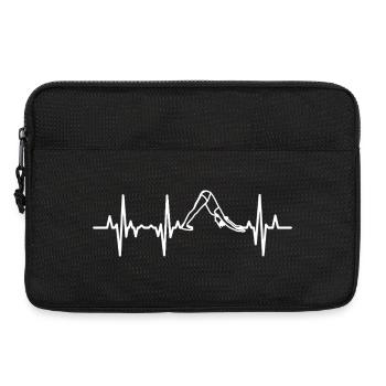 Yoga Herzschlag - Laptoptasche 13" - Schwarz - Vorne