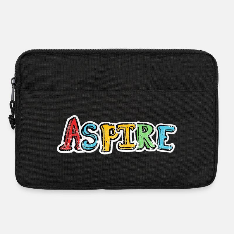 Aspire Colorful Graffiti Lettering - Laptop bag 13" - black
