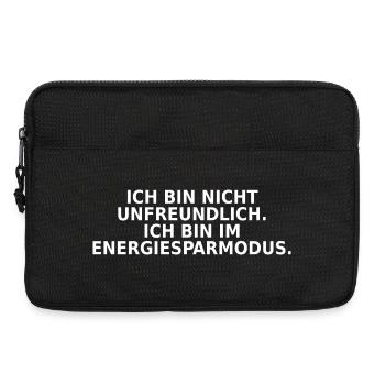 Ich bin im Energiesparmodus - Laptoptasche 13" - Schwarz - Vorne