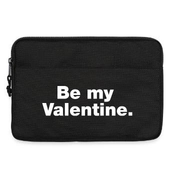 Sei mein Valentinstag - Laptoptasche 13" - Schwarz - Vorne
