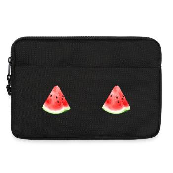 Pastèque pastèque  - Sacoche pour ordinateur portable 13 pouces - noir - Devant