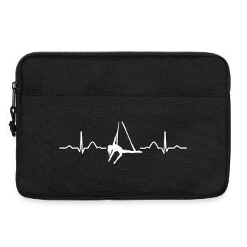 Vertikaltuch Heartbeat Luftakrobatik Aerial Silk - Laptoptasche 13" - Schwarz - Vorne