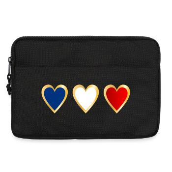 France Drapeau - Sacoche pour ordinateur portable 13 pouces - noir - Devant