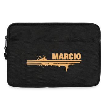 Marcio en peinture - Sacoche pour ordinateur portable 13 pouces - noir - Devant