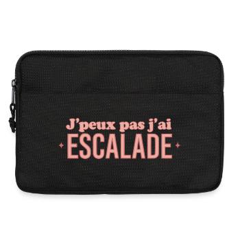 J'peux pas j'ai escalade - Sacoche pour ordinateur portable 13 pouces - noir - Devant