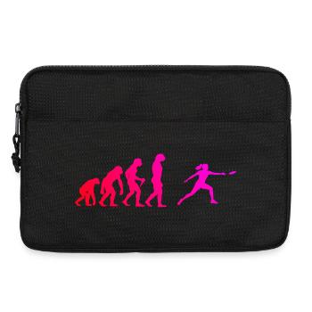 Idée de cadeau pour le disc golf pour un athlète de disc - Sacoche pour ordinateur portable 13 pouces - noir - Devant