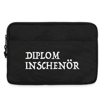Ingenieur Wortspiel Diplom Inschenör - Laptoptasche 13" - Schwarz - Vorne