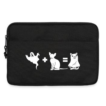 Funny Halloween Dog Ghost Halloween Dog - Laptoptasche 13" - Schwarz - Vorne