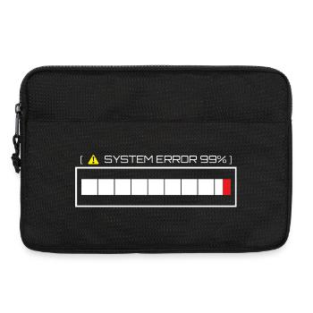Systemfehler 99% Ladezustand - Laptoptasche 13" - Schwarz - Vorne
