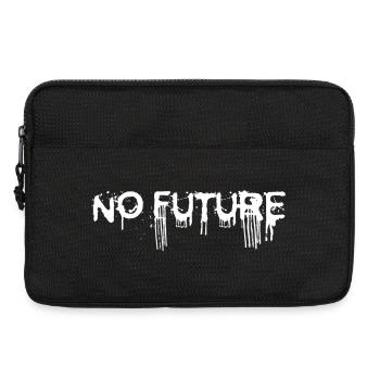 NO FUTURE (white) - Laptop bag 13" - black - Front