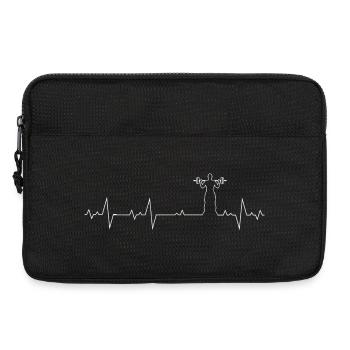 Heartbeat Lifter Silhouette Tee - Laptop bag 13" - black - Front