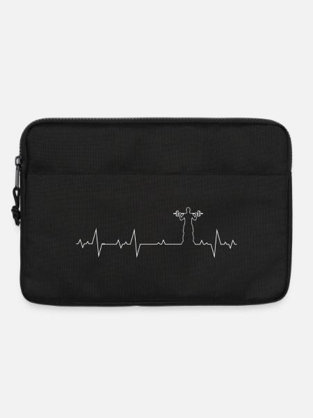 Heartbeat Lifter Silhouette Tee - Laptop bag 13" - black