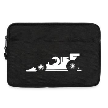 Bande dessinée Formule Racing Cartoon Racing Car Icon - Sacoche pour ordinateur portable 13 pouces - noir - Devant