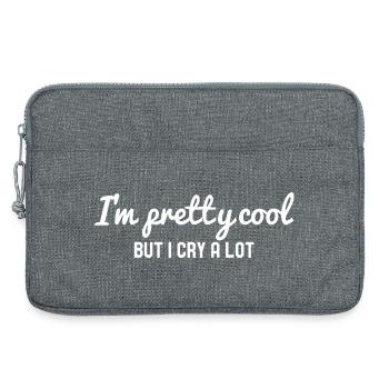 I'm Pretty Cool But I Cry A Lot - Laptoptasche 13" - Grau meliert - Vorne