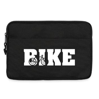 bike biker fahrrad fahren symbol icon cycling - Laptoptasche 13" - Schwarz - Vorne