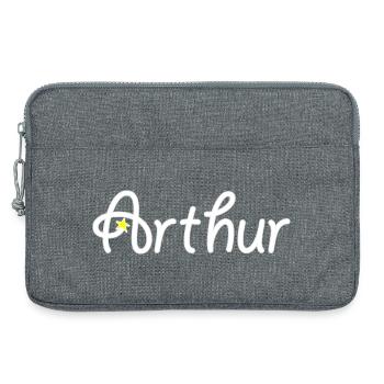 Arthur - Sacoche pour ordinateur portable 13 pouces - gris chiné - Devant