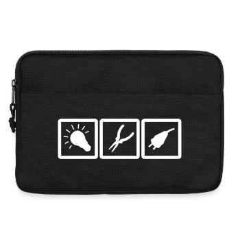 Electrician Tools - Laptop bag 13" - black - Front