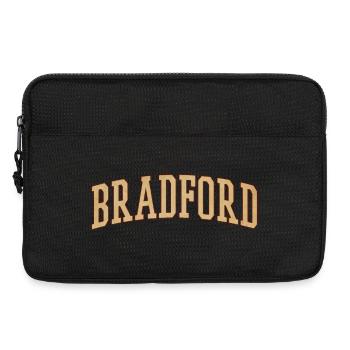 Bradford Vintage Block Font - Laptop bag 13" - black - Front