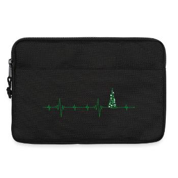 Weihnachtsbaum Puls Kunstwerk - Laptoptasche 13" - Schwarz - Vorne