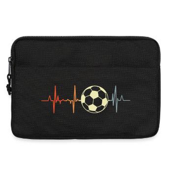 Fußball Herzklopfen - Laptoptasche 13" - Schwarz - Vorne