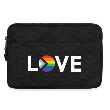 LGBT Pride Month - Love is Love - LGBTQIA+ Flag - Laptop bag 13" - black - Front