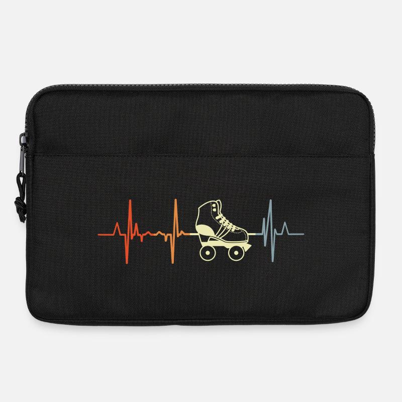 Rollerskates Herzlinie EKG - Laptoptasche 13" - Schwarz