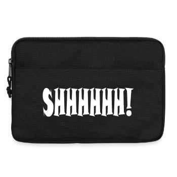 Chut ! Typographie minimaliste - Sacoche pour ordinateur portable 13 pouces - noir - Devant