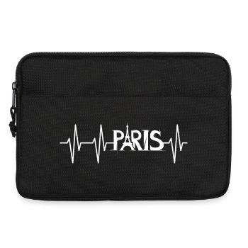paris pulse heartbeat france icon logo icon - Laptop bag 13" - black - Front