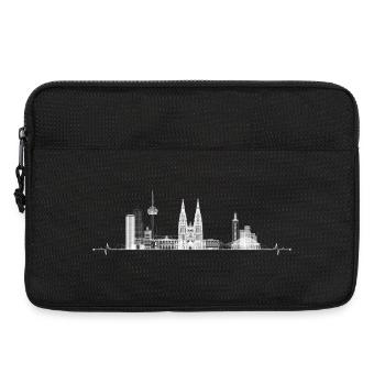 City Skyline Silhouette - Laptop bag 13" - black - Front