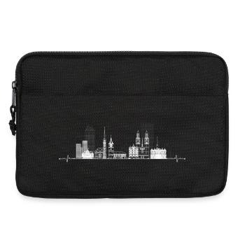 Skyline Pulse Cityscape Tee - Laptop bag 13" - black - Front