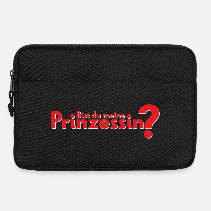 Bist du meine Prinzessin? - Laptoptasche 13" - Schwarz